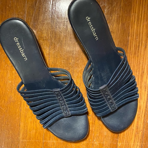 Dress Barn Shoes - Blue size 8.5 Dress Barn stretchy sandals